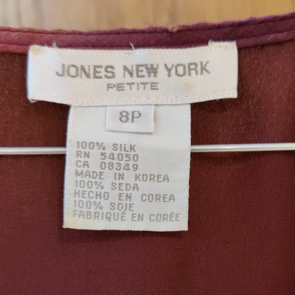 JONES NEW YORK 100% Silk Tie Dye Tank Top - Picture 2 of 4